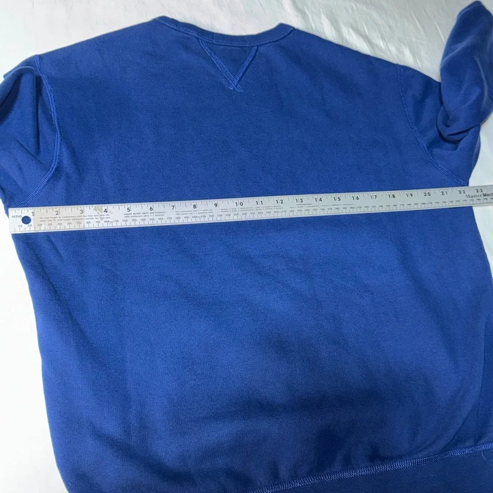 Polo Ralph Lauren Crewneck Sweatshirt Mens M Royal Blue w/ Green Pony Longsleeve
